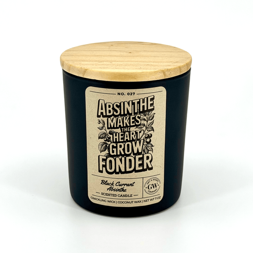 Absinthe Makes the Heart Grow Fonder — Black Currant & Absinthe Candle